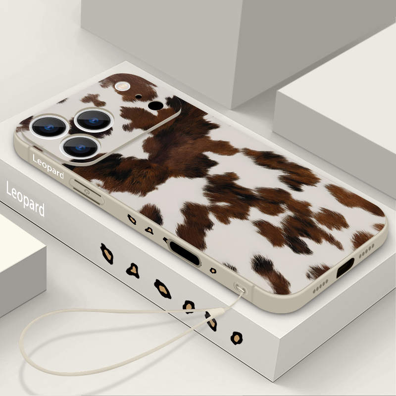 Phone Cases For Iphone 15 - Leopard Print TPU Phone Case For