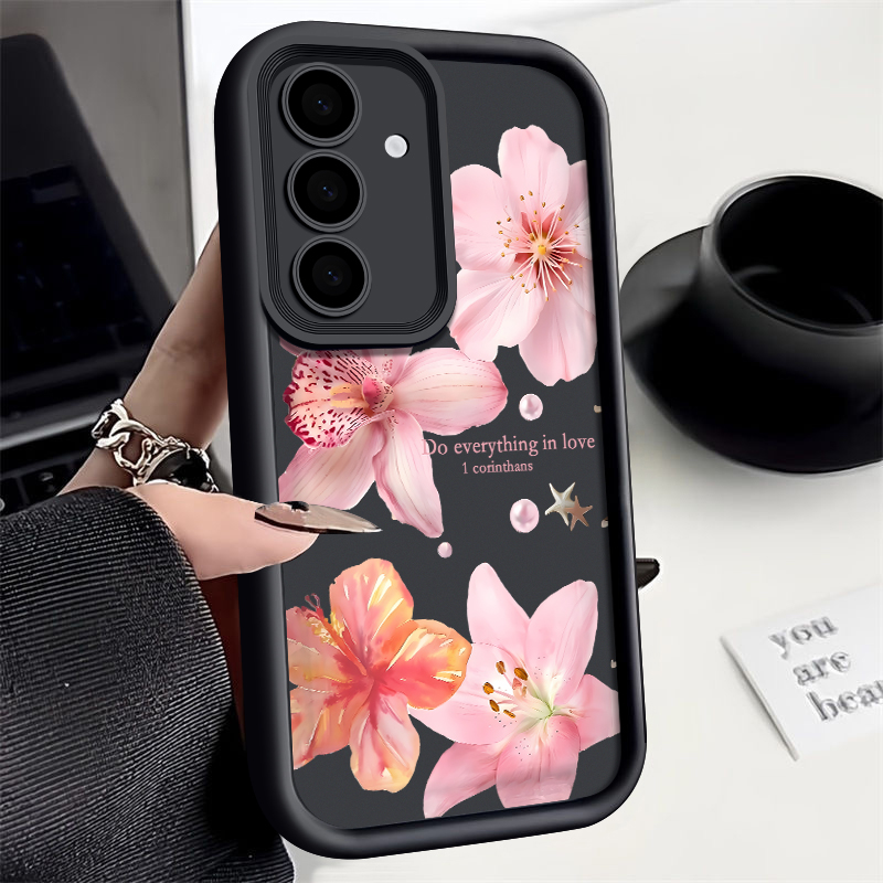 Phone Cases Pink - Pink Flowers Phone Case For Samsung