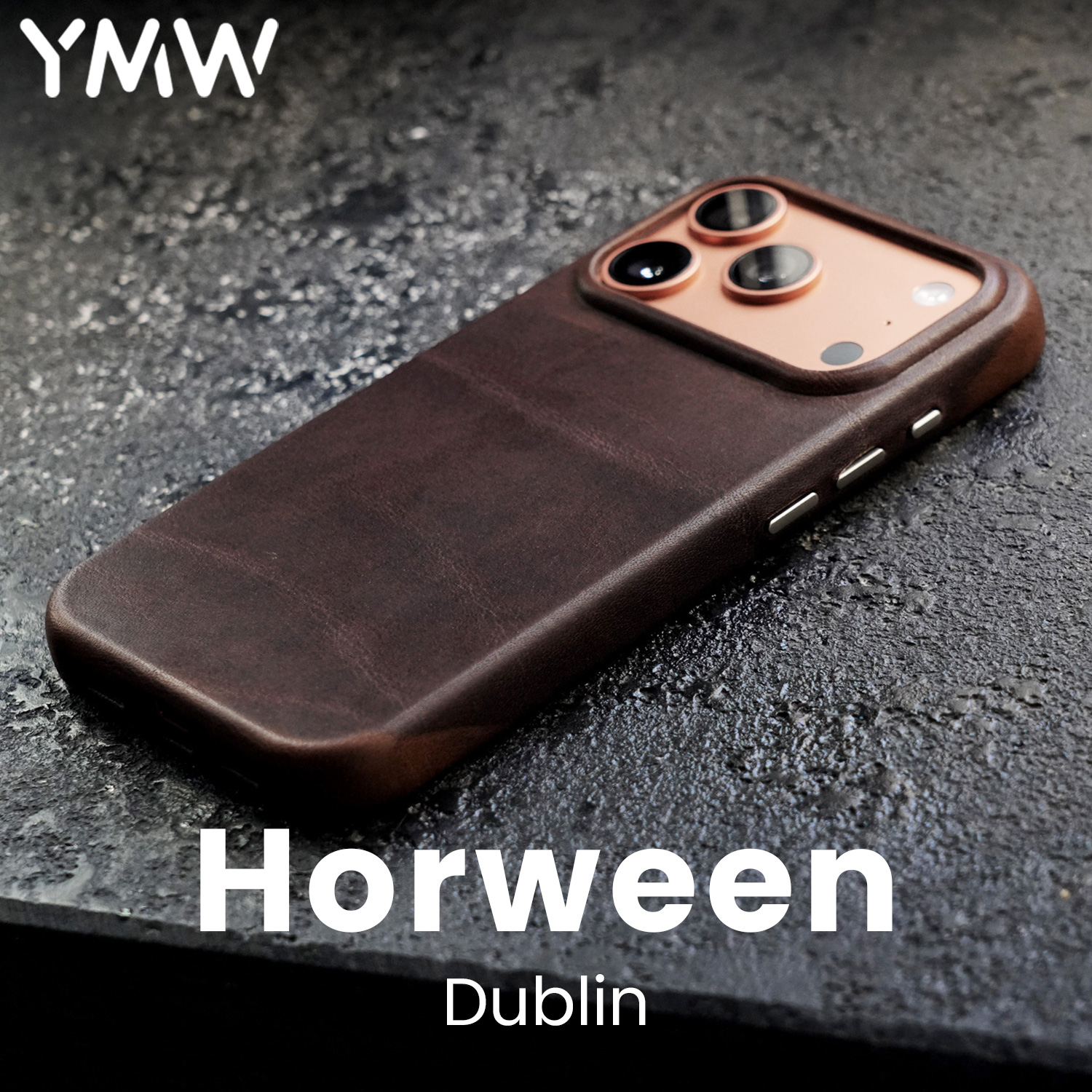Phone Cases Dublin - YMW Horween Dublin Genuine Leather Case