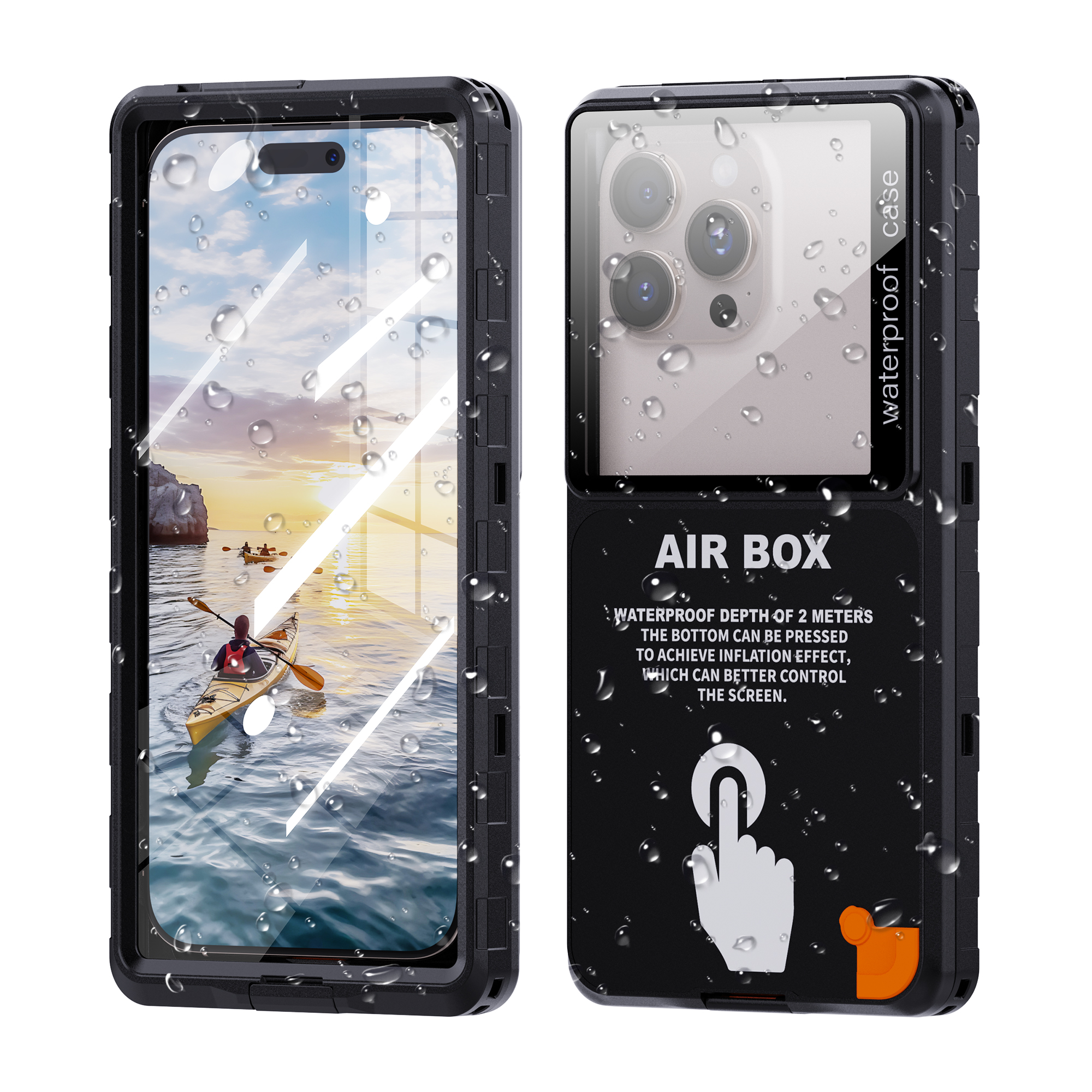 Phone Cases With Pictures - Shellbox-IP68 Waterproof Phone Case, 6.9-inch Universal,