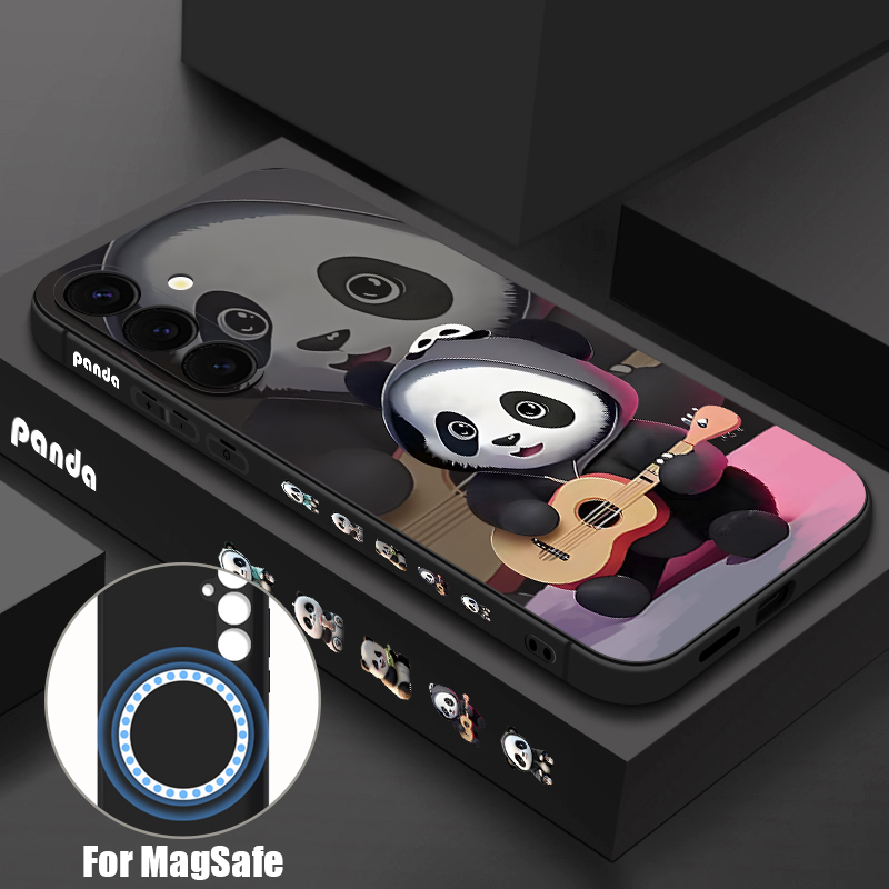 Phone Cases Galaxy S23 - Guitar-playing Panda Case For Samsung Galaxy