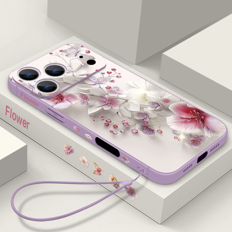 Phone Cases Pink - Pink White Flower Case For iPhone