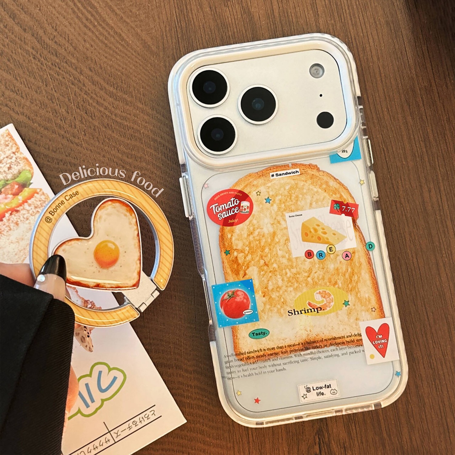 Korean Magnetic Fold Love Hear - Phone Cases Girly avis et prix