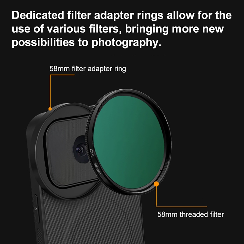4 in 1 Lens 58mm Mobile Phone  - Phone Cases With Pictures avis et prix