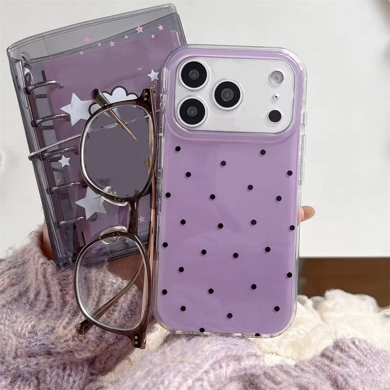 Korean Ins Girl Simple Purple  - Phone Cases Girly avis et prix