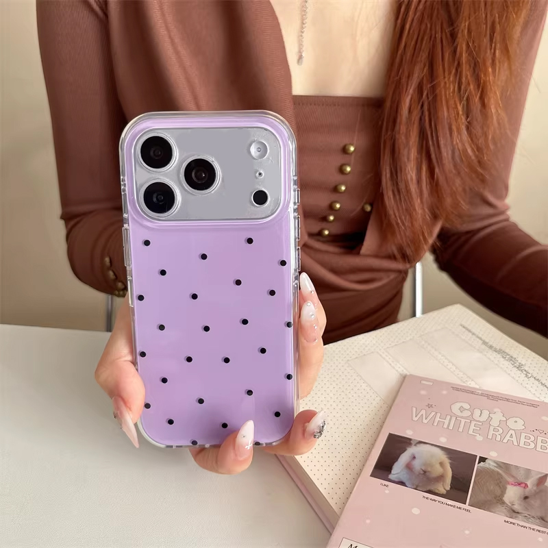 Korean Ins Girl Simple Purple  - Phone Cases Girly avis et prix