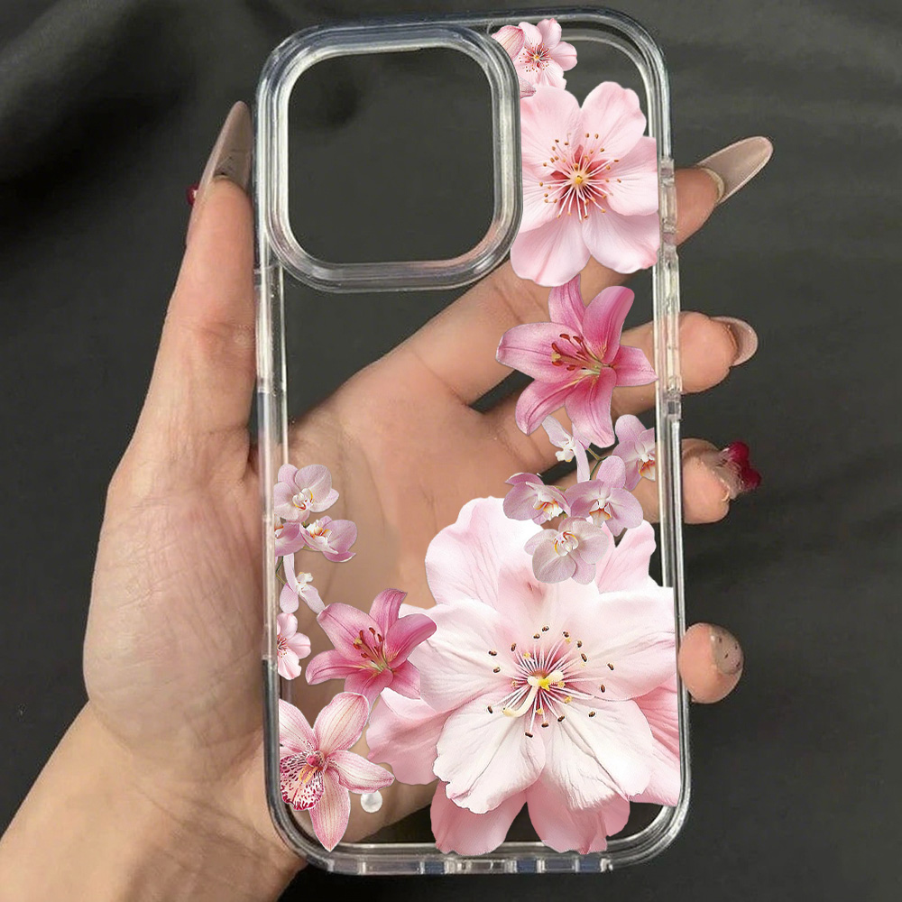 Pink Lily Flower Phone Case Fo - Phone Cases Pink avis et prix