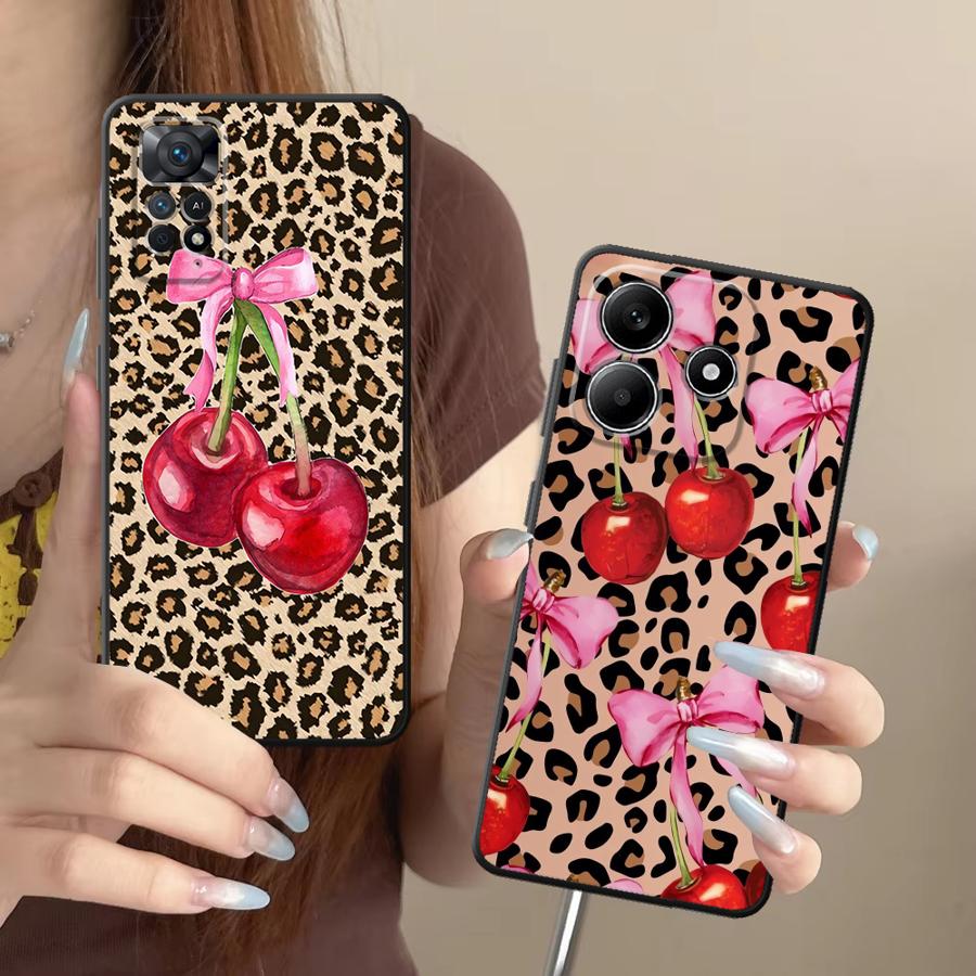 Leopard-patterned Cherry Case  - Phone Cases Xiaomi 15 avis et prix