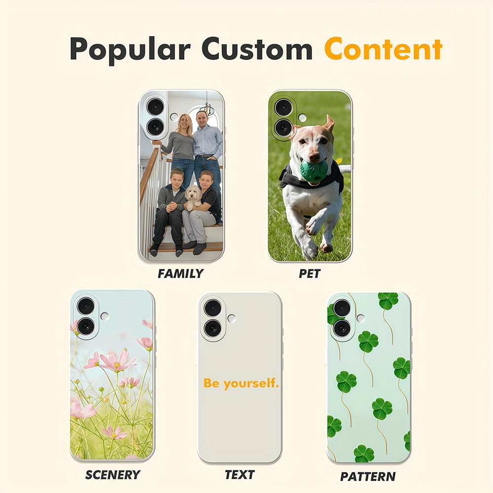 For iPhone 17 16 16E 15 14 13  - Phone Cases With Pictures avis et prix