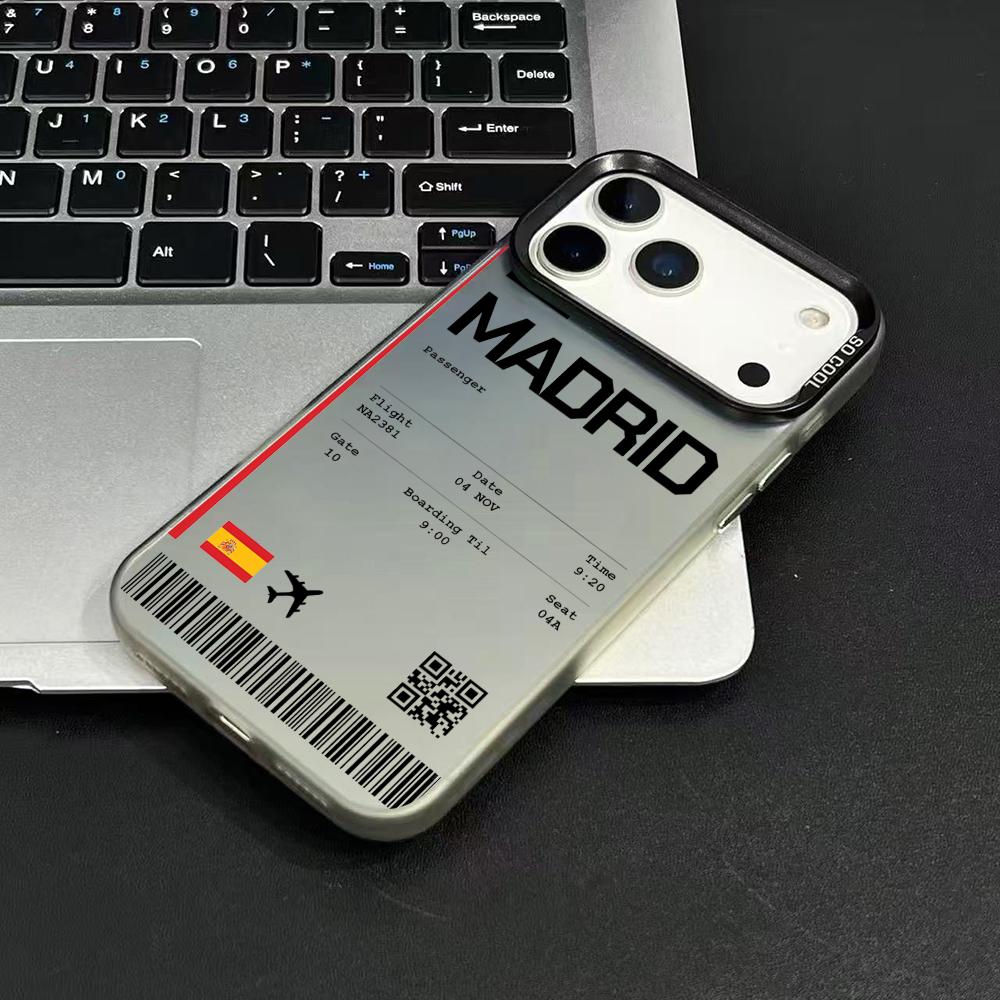 Plane Travel Ticket Spain Phon - Phone Cases For Iphone 15 avis et prix