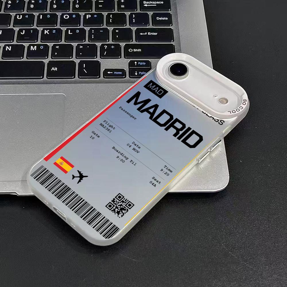 Plane Travel Ticket Spain Phon - Phone Cases For Iphone 15 avis et prix