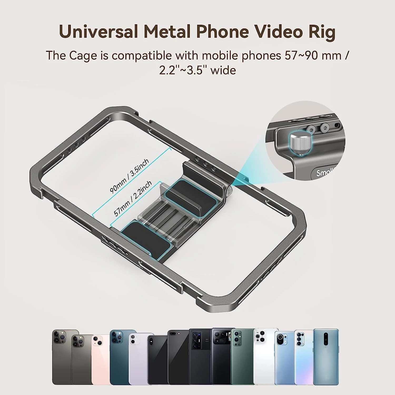 New SmallRig Universal Phone C - Phone Cases Video avis et prix