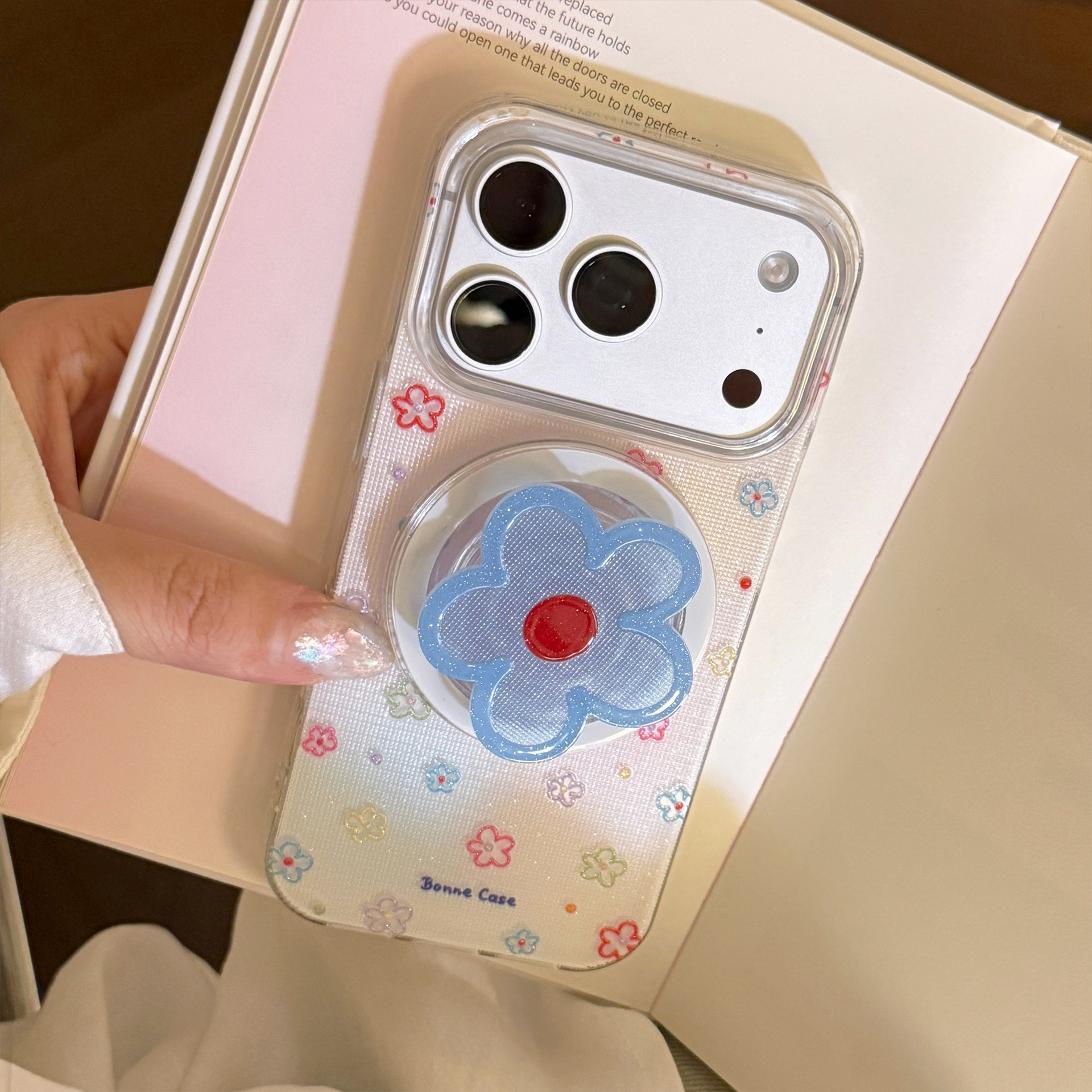 Korean Glitter Colorful Flower - Phone Cases Girly avis et prix