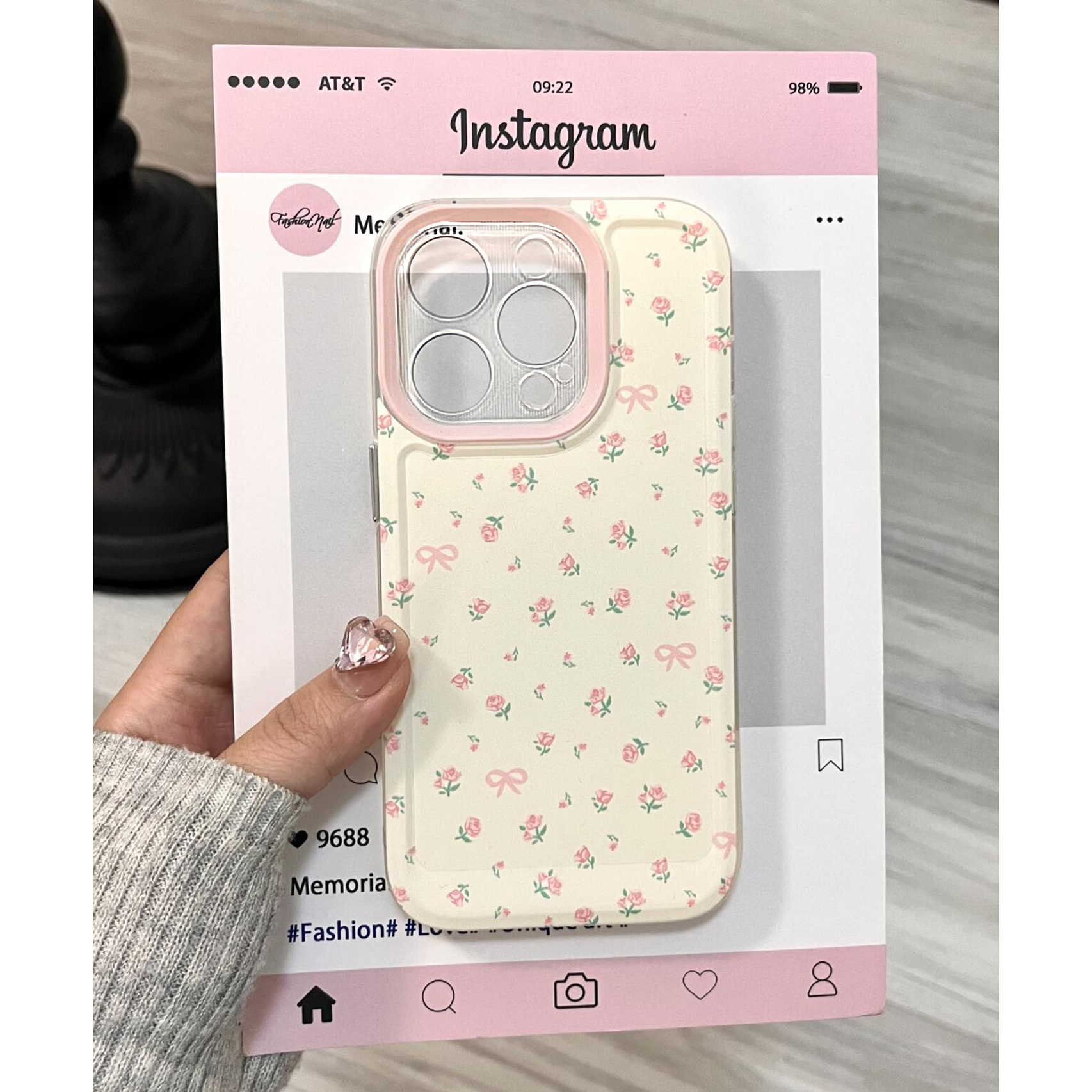 Floral Rose Korean Ins Gentle  - Phone Cases Girly avis et prix