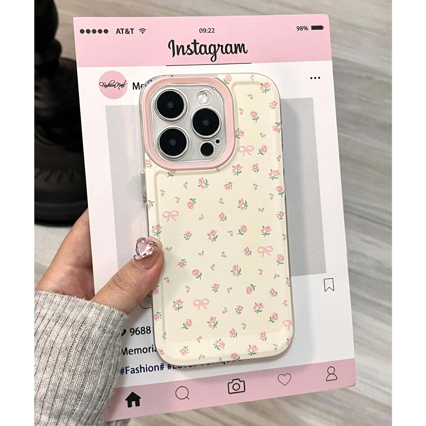 Floral Rose Korean Ins Gentle  - Phone Cases Girly avis et prix