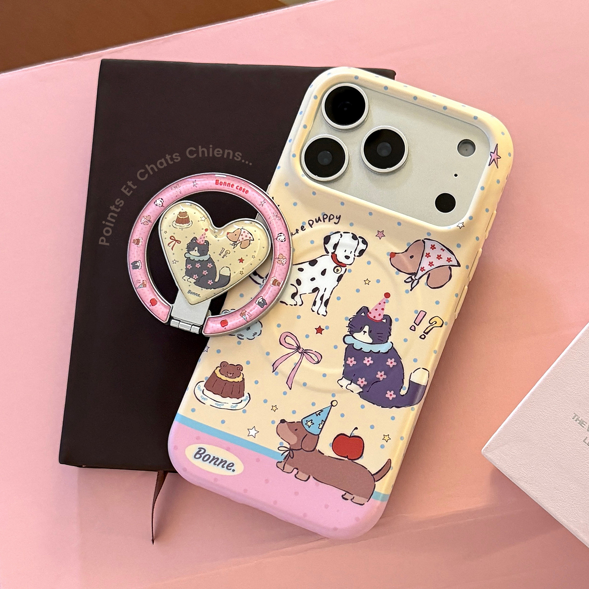 Korean Cartoon Puppy Cat Party - Phone Cases Girly avis et prix