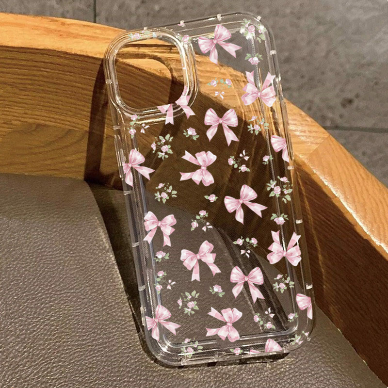 Pink Bow Transparent Airbag Ph - Phone Cases Pink avis et prix