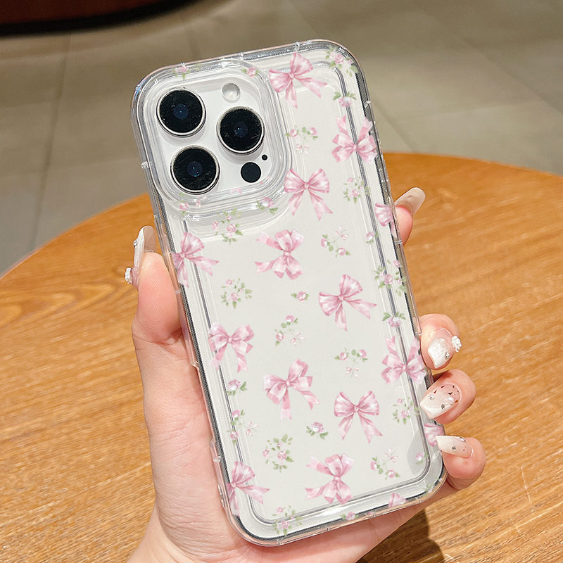 Pink Bow Transparent Airbag Ph - Phone Cases Pink avis et prix