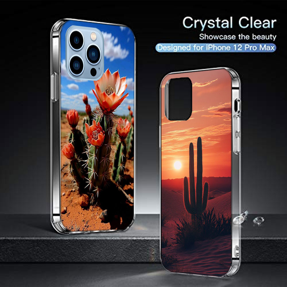 Picturesque Desert With Cacti  - Phone Cases Com avis et prix