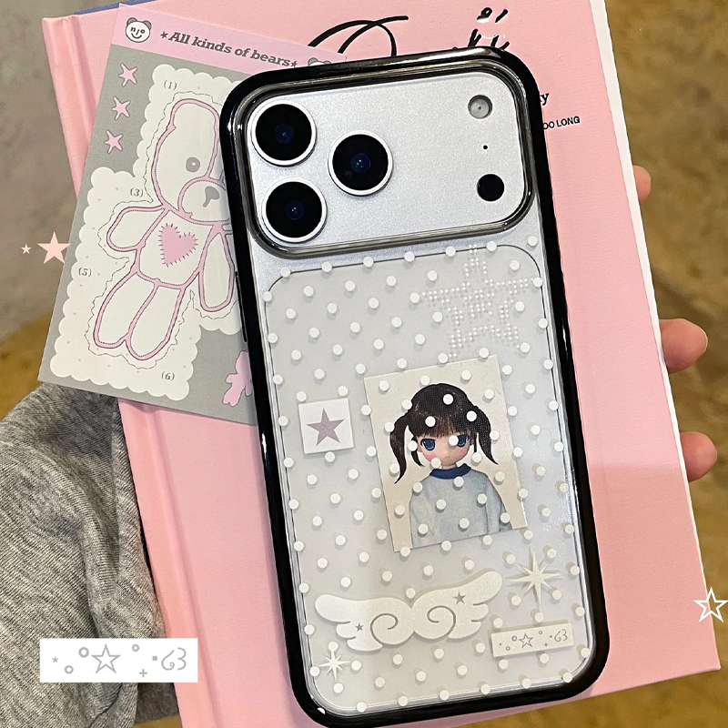 Ins Korean Girl Polka Dots Win - Phone Cases Girly avis et prix