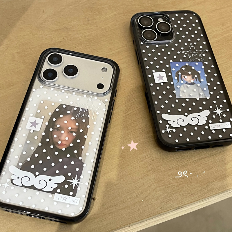 Ins Korean Girl Polka Dots Win - Phone Cases Girly avis et prix