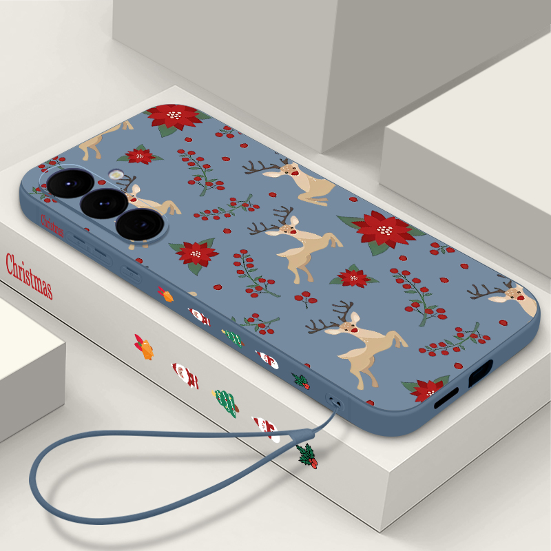 Red Deer Flowers Pattern Phone - Phone Cases Red Deer avis et prix