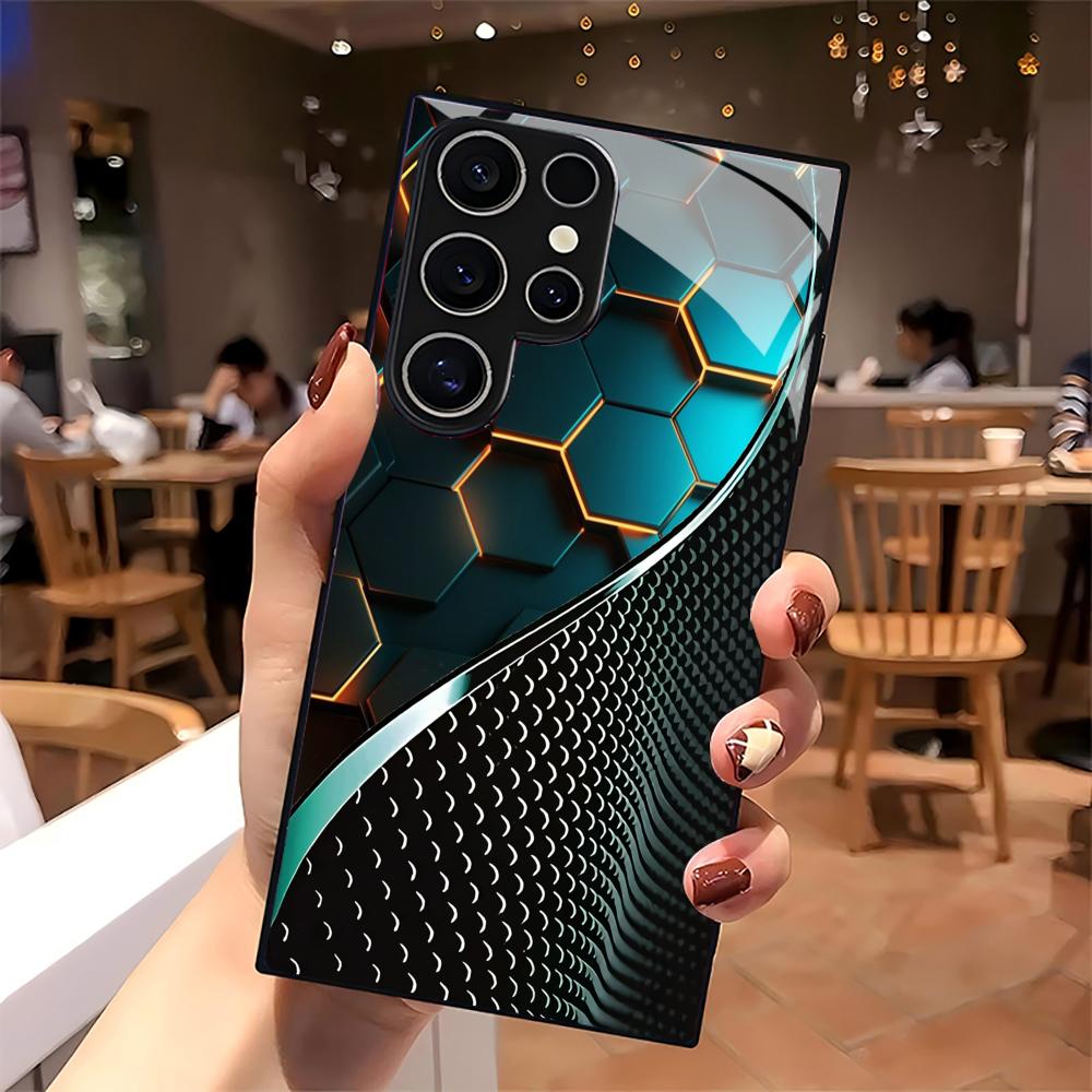 Creative Honeycomb Wood Patter - Phone Cases Galaxy S23 avis et prix