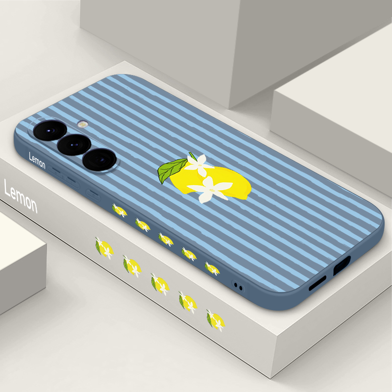 Stripe Lemon Print TPU Phone C - Phone Cases Galaxy S23 avis et prix