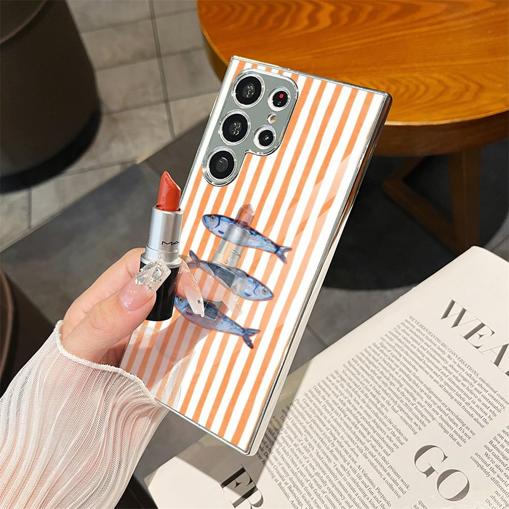 Ocean Life Striped Phone Case  - Phone Cases Metal avis et prix