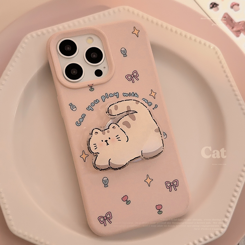 Korean Pink Cartoon Fat Cat St - Phone Cases Girly avis et prix