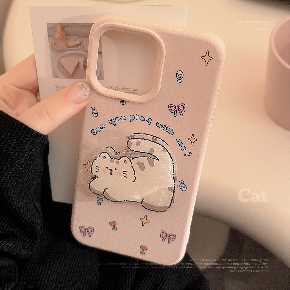 Korean Pink Cartoon Fat Cat St - Phone Cases Girly avis et prix