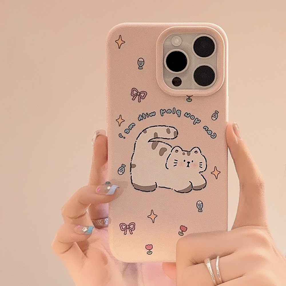 Korean Pink Cartoon Fat Cat St - Phone Cases Girly avis et prix