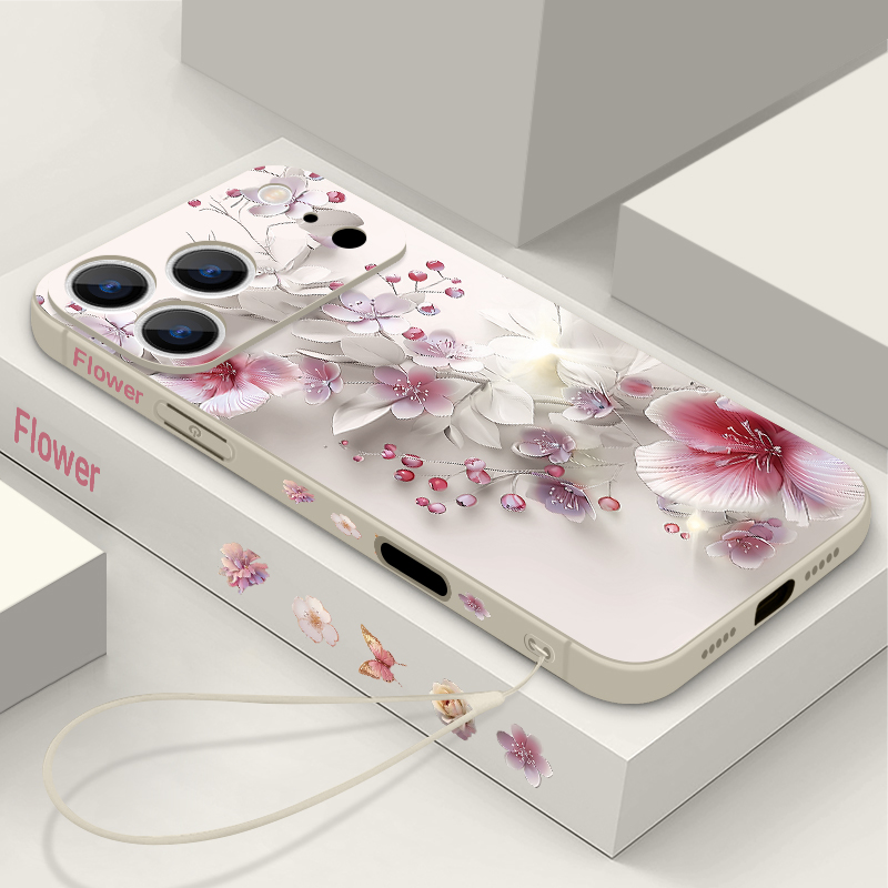 Pink White Flower Case For iPh - Phone Cases Pink avis et prix