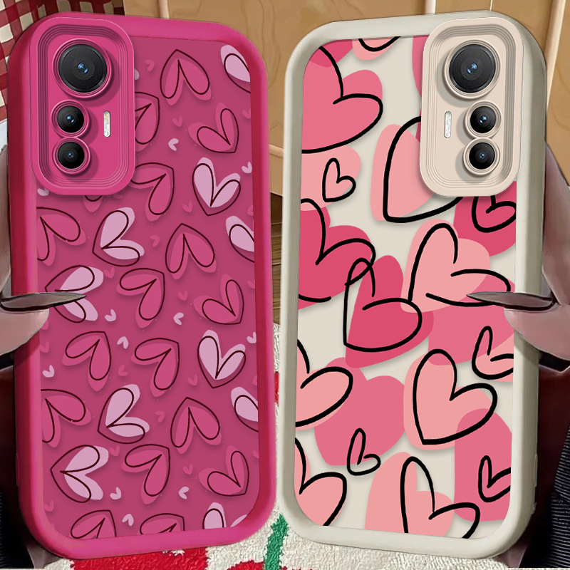 Cute Pink Love Heart Case for  - Phone Cases Pink avis et prix