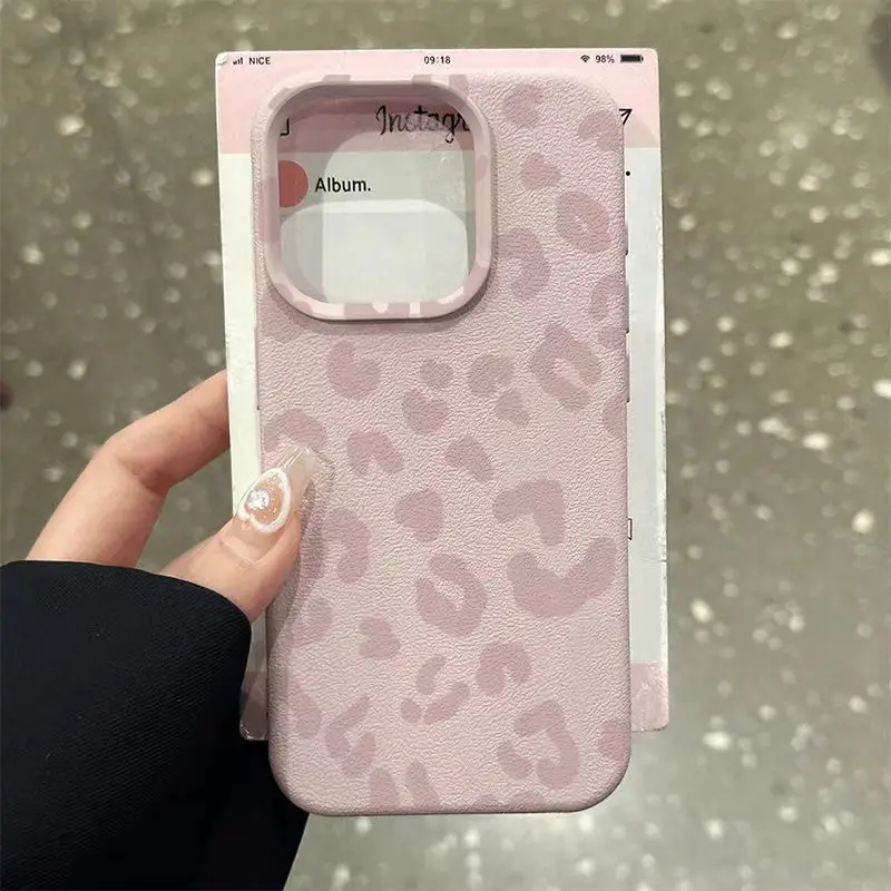 Pink Leopard Print Lichee Patt - Phone Cases Pink avis et prix