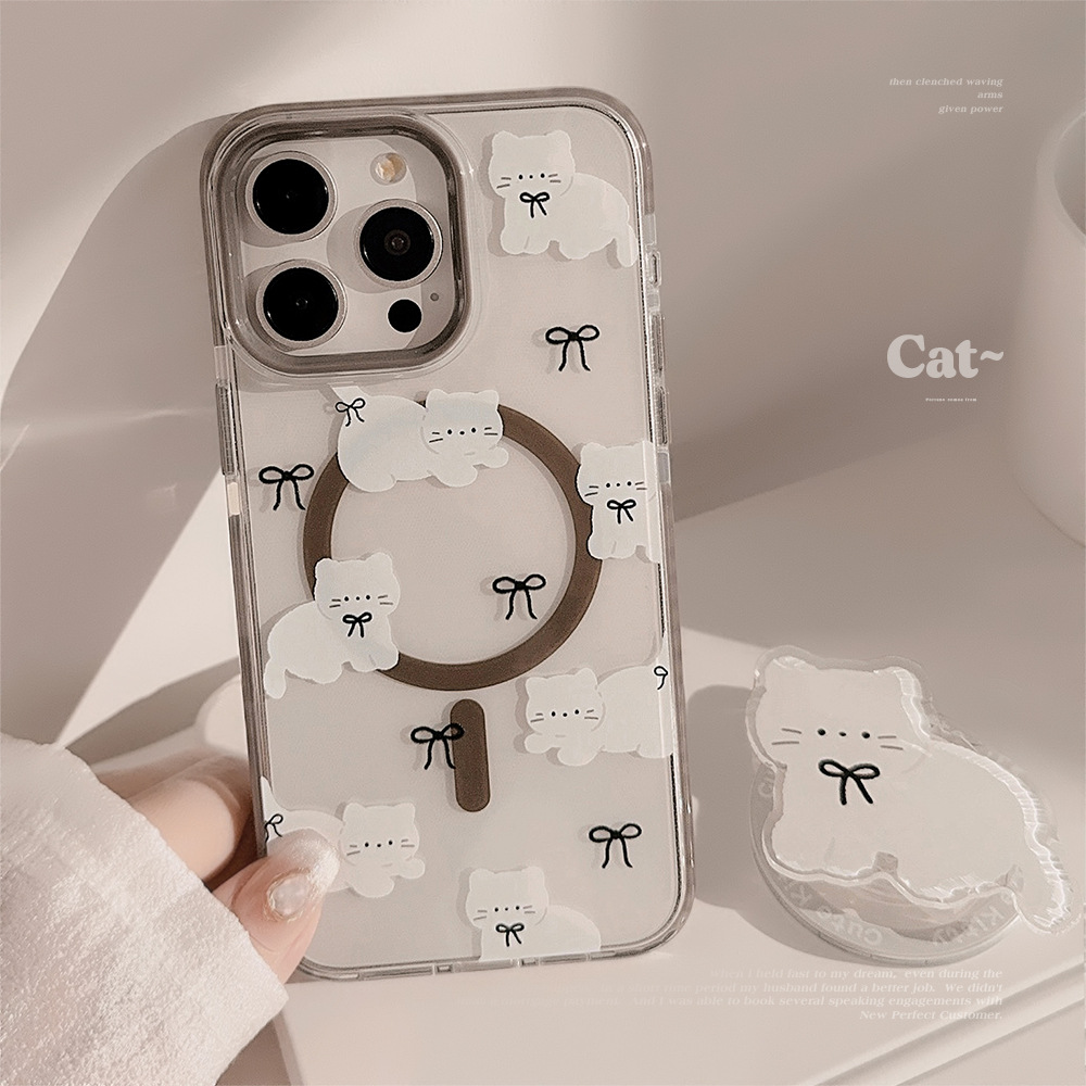 Korean Cartoon White Kitten Ma - Phone Cases Girly avis et prix