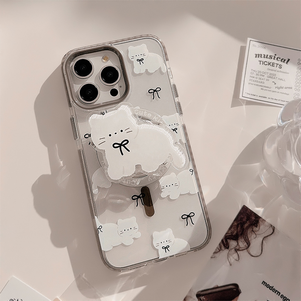 Korean Cartoon White Kitten Ma - Phone Cases Girly avis et prix
