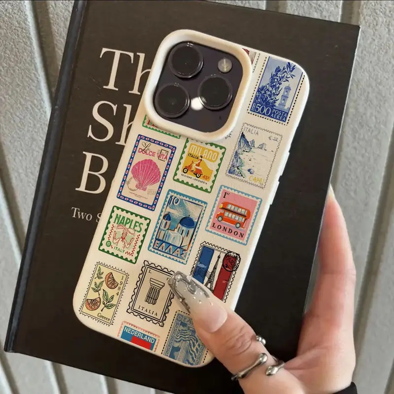 Vibrant Retro Stamp Lichee Des - Phone Cases Girly avis et prix