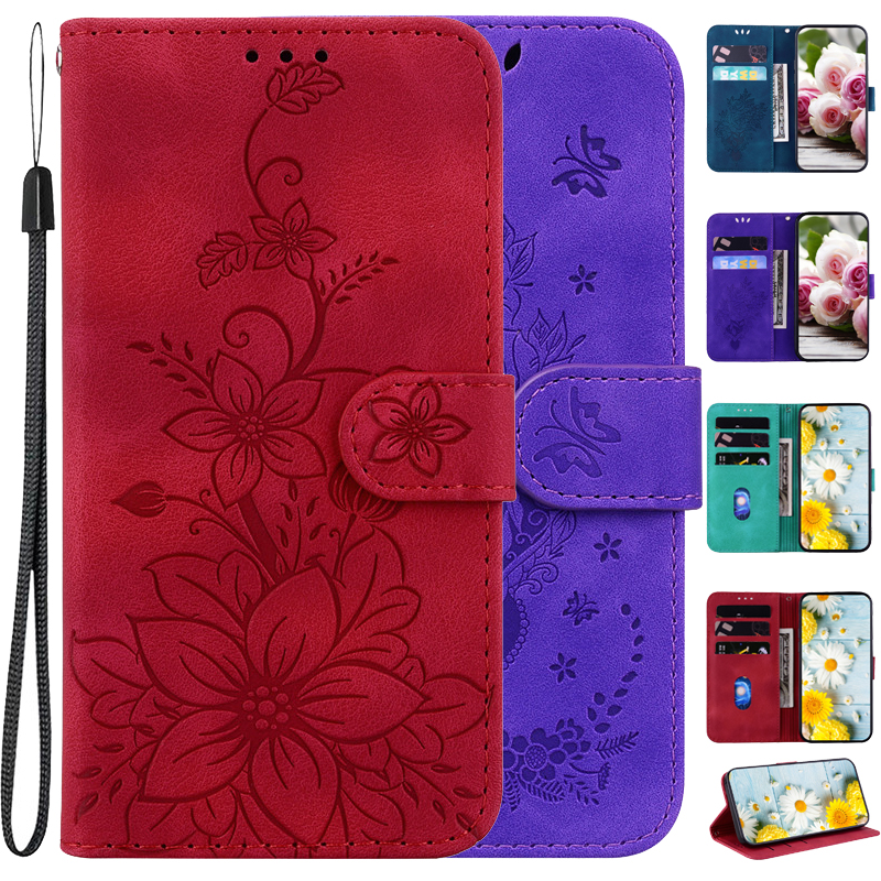 Wallet Bags Flip Cover Flower  - Phone Cases Eu avis et prix
