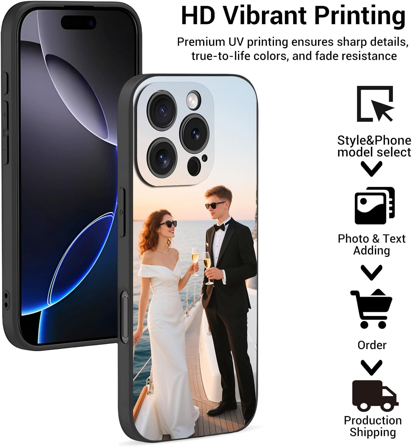 Custom Matte Case for iPhone 1 - Phone Cases With Pictures avis et prix