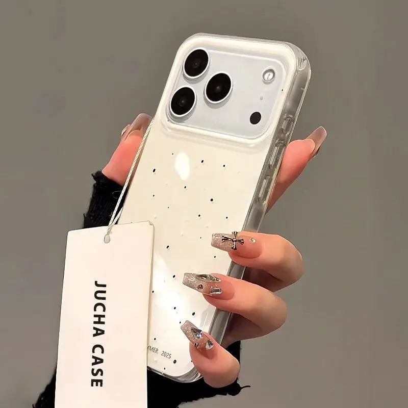 Korean INS Splashing Ink Polka - Phone Cases Girly avis et prix