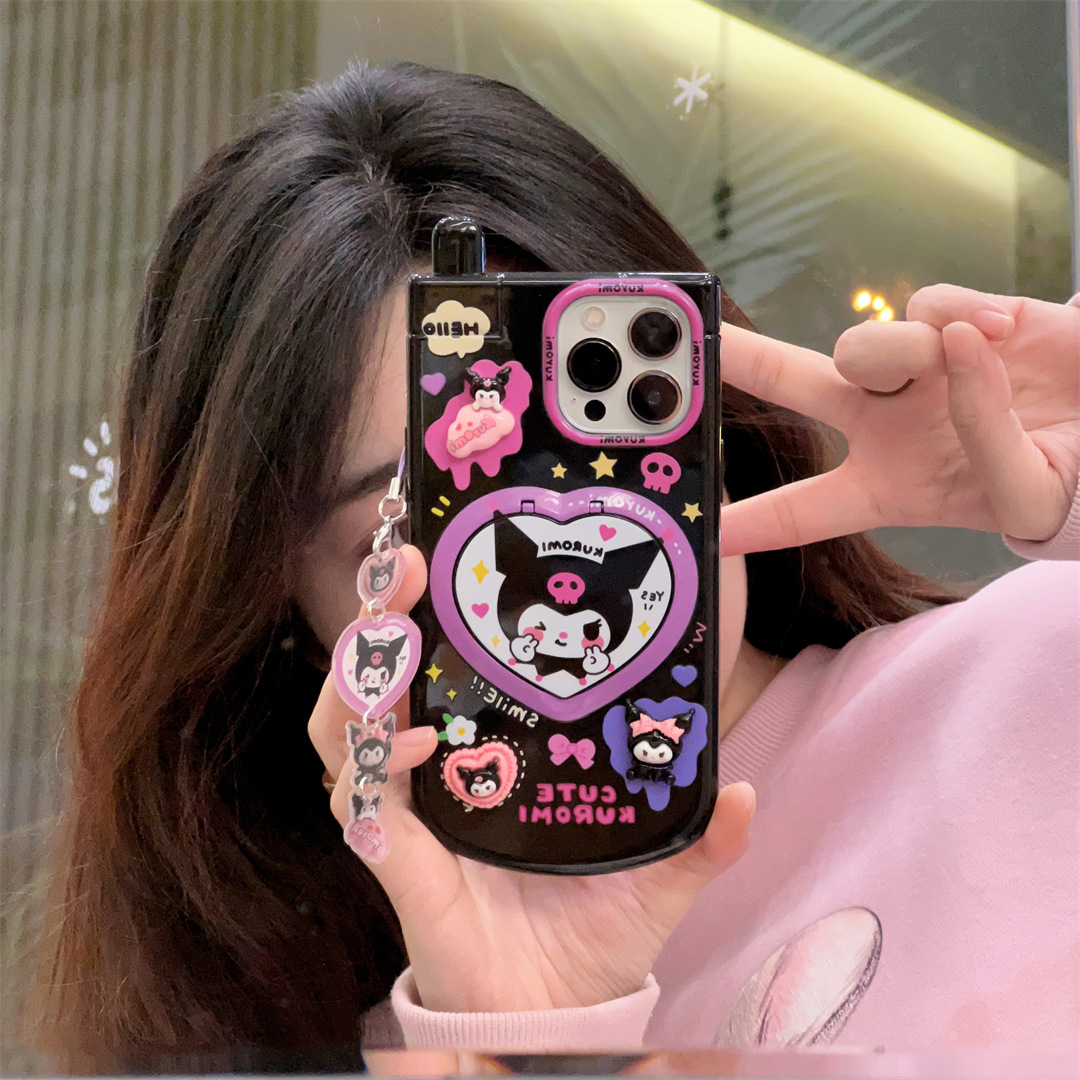 3D Cartoon Kuromi Cute Pink He - Phone Cases Girly avis et prix
