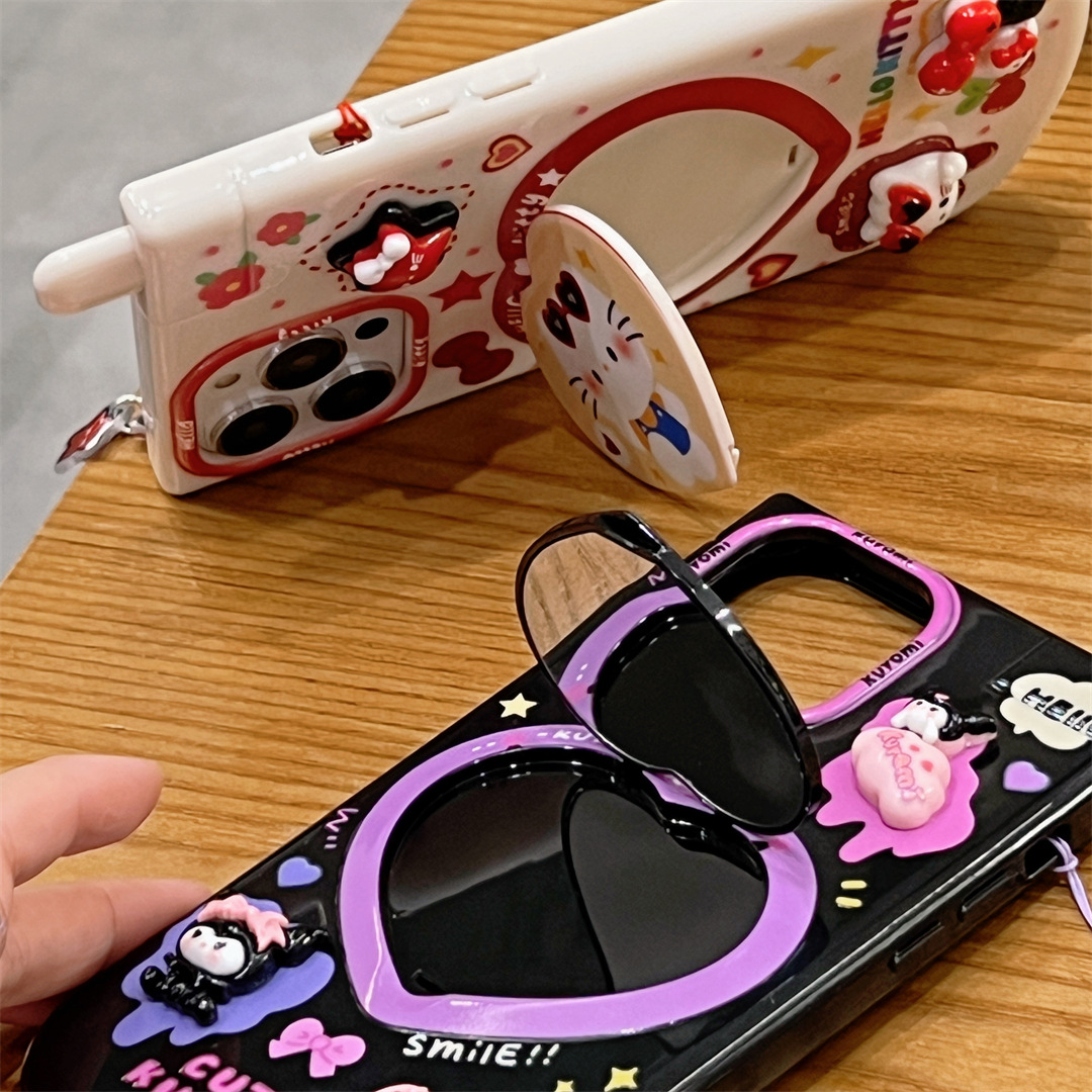 3D Cartoon Kuromi Cute Pink He - Phone Cases Girly avis et prix