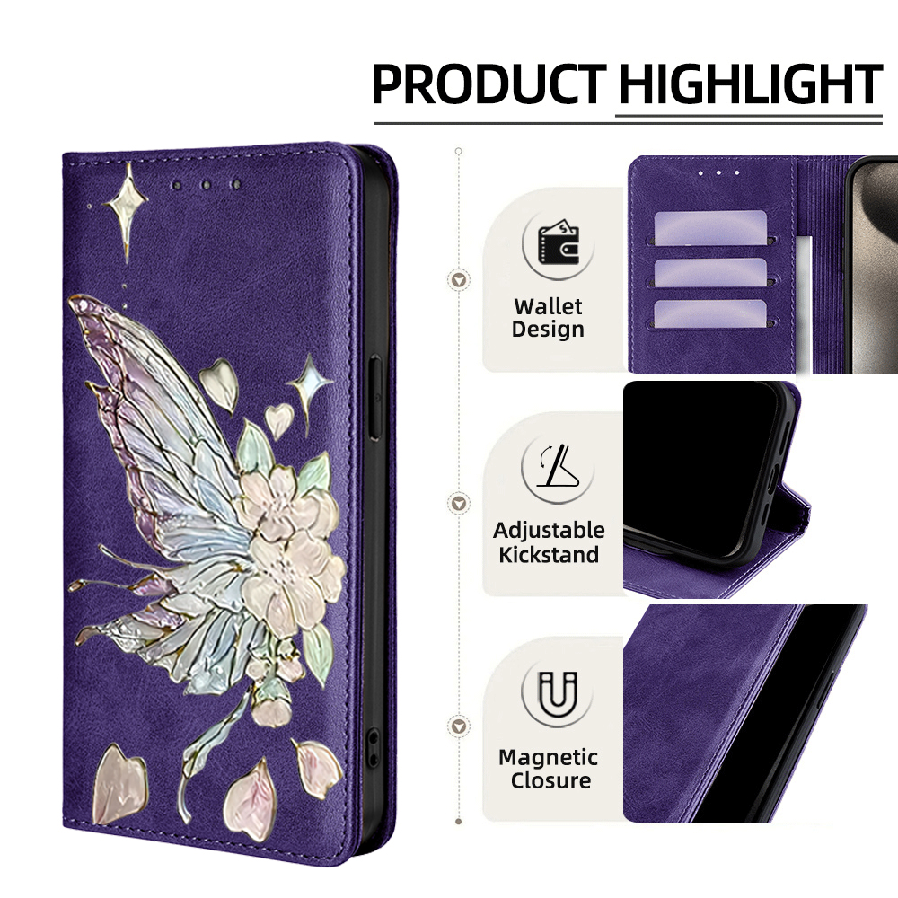 Painted Magnetic Flip Leather  - Phone Cases Galaxy S23 avis et prix